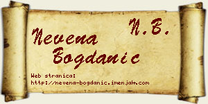 Nevena Bogdanić vizit kartica